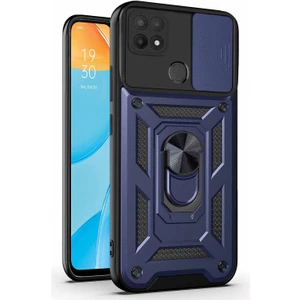 Oppo A15S Kılıf Impact Resistant Lacivert