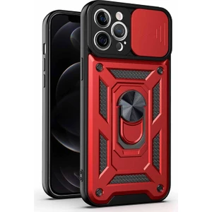 Apple iPhone 12 Pro Max Kılıf Impact Resistant Kırmızı