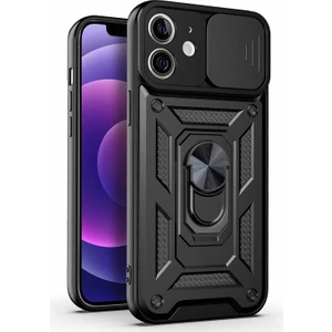 Apple iPhone 12 Kılıf Impact Resistant Siyah