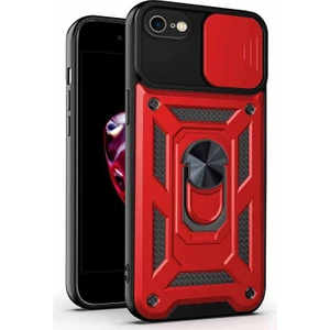 Apple iPhone 8 Kılıf Impact Resistant Kırmızı