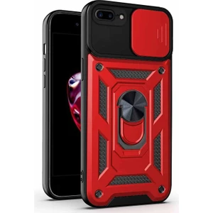 Apple iPhone 8 Plus Kılıf Impact Resistant Kırmızı