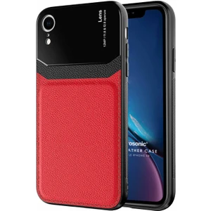 Apple iPhone Xr Kılıf Uniq Leather Kırmızı
