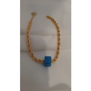 X-lady Accessories Kadın Nostaljik Mavi Boncuklu Burgu Bileklik