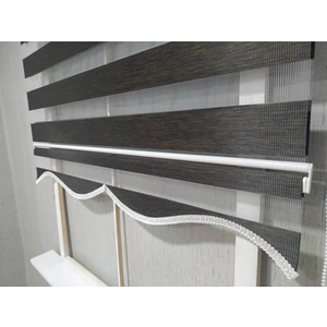 Story Perde Dilimli Soft Bamboo Acı Kahverengi Zebra Perde