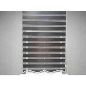 Story Perde Dilimli Soft Bamboo Acı Kahverengi Zebra Perde