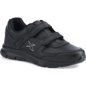 Adun Pu Siyah Cırt Cırtlı Erkek Spor Ayakkabı