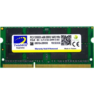 TwinMOS DDR3 4GB 1600MHz 1.5V Notebook Ram (MDD34GB1600N)