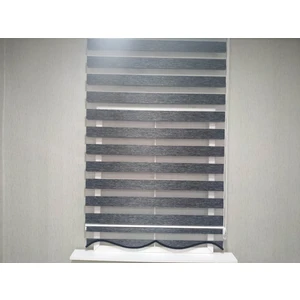 Story Perde Dilimli Soft Bamboo Siyah Zebra Perde