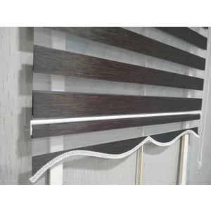 Story Perde Dilimli Soft Bamboo Acı Kahverengi Zebra Perde