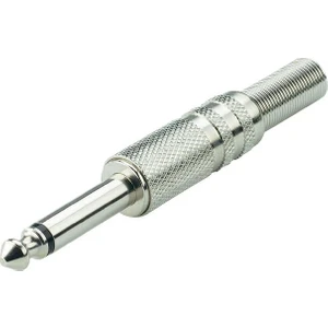 6.3mm Mono Jack Metal Çivi Jak - Lehim Tipi Gitar Jack