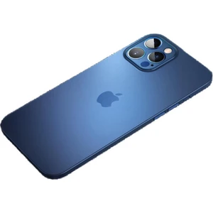 Apple iPhone 12 Pro Max Kılıf 0.3mm Ultra Ince Hayalet Yumuşak Kapak Mavi