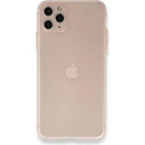 Apple iPhone 11 Pro Max Kılıf 0.3mm Ultra Ince Hayalet Yumuşak Kapak Pembe