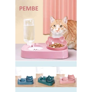 Kedi Köpek Mama ve Su Kabı Kaseli Otomatik Su Sebili Büyük Boy Depolama