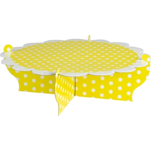 Cup Cake Standı  Parti Doğum Günü  Tek Kat  Çap 30 cm Sarı