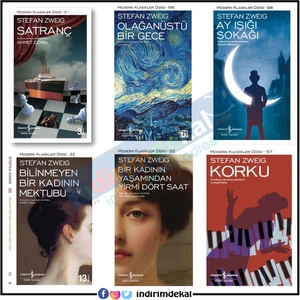 Satranç - Korku - Ay Işığı Sokağı - Olağanüstü Bir Gece - Stefan Zweig - 6 Kitap Set