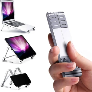 Katlanabilir Metal Dizüstü Bilgisayar Tablet Telefon Tutucu (Yurt Dışından)