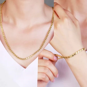 Else Silver 925 Ayar Gümüş Pullu Zincir Kolye Bileklik Kombin