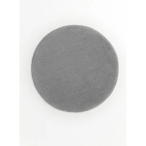 Yuvarlak Peluş Paspas 100 Cm - Antrasit