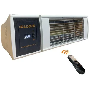 Supra Plus 2000 W Kumandalı Kademeli Suya Dayanıklı Elektrikli Beyaz Renkli Dış Ortam Isıtıcısı
