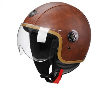 Dodo Harley Retro Kask Kahverengi 56-60 cm (Yurt Dışından)