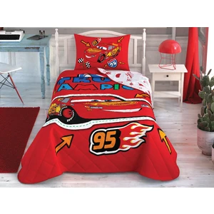 Lisanslı Disney Cars Champion Pamuk Tek Kişilik Yatak Örtüsü