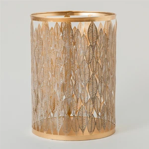 Leafy Fener 35X25 cm  Krem/gold
