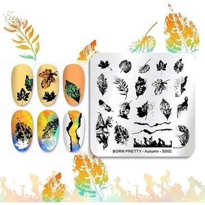 Born Pretty Stamper Desen Plakası Autumn S002