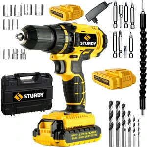 Power Tools 48VF 5mah Lityum  Çift Akülü New Seri  Şarjlı Vidalama Matkap 27 Parça Uç Setli