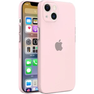 Apple iPhone 13 Mini Kılıf 0.3mm Ultra Ince Hayalet Yumuşak Kapak Pembe