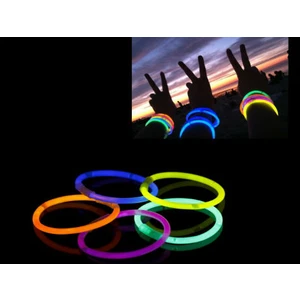 10 Adet Glow Stick Bracelet Fosforlu Kırılan Çubuk Bileklik