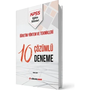 Dijital Hoca Akademi KPSS 2022 Eğitim Bilimleri Öğretim Yöntem ve Teknikleri Çözümlü 10 Deneme