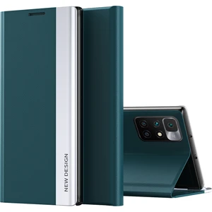 Xiaomi Redmi 10 Için Ince Flip Deri Manyetik Kılıf Kapaklı Yeşil (Yurt Dışından)
