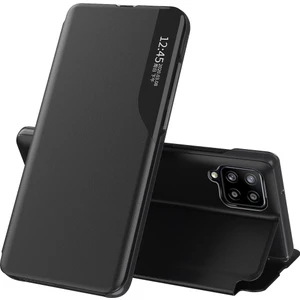 Samsung Galaxy A22 4g Için Pu Deri Pencereli Flip Standı Koruyucu Kılıf Siyah (Yurt Dışından)
