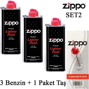 Çakmak ikmal Seti,3 bidon benzin +1 taş set2