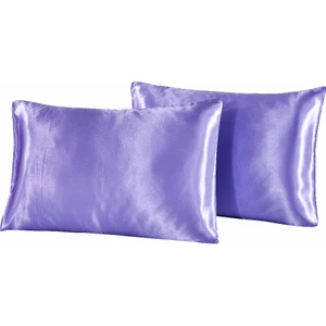 Mor Saten Yastık Kılıfı 50 x 70 cm. 2'li