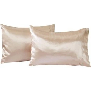 Krem Saten Yastık Kılıfı 50 x 70 cm. 2'li
