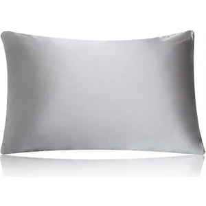 Gri İpek Saten Yastık Kılıfı 50 x 70 cm. 1 Adet