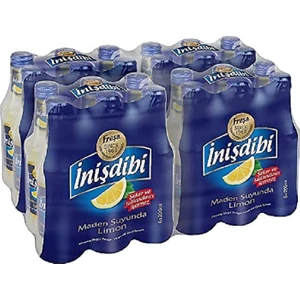 Inişdibi Limonlu Şekersiz Soda 200 ml 24'lü Set