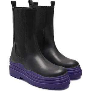 Dawn Siyah Kadın Deri Bot