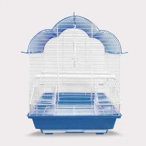 QH Pet Cage Kuş Kafesi 30 x 23 x 40 cm Mavi Muhabbet Kanarya