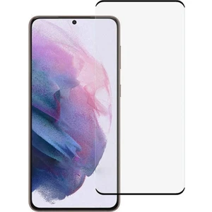 Samsung S21 Ultra 3D Kavisli Tempered Cam Koruma - Siyah