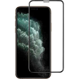 iPhone 11 Tam Kaplayan Çerçeveli Tempered Ekran Koruyucu - Mat Siyah