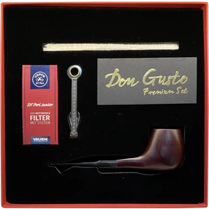 Bek Tobacco Atomic German 9mm Gül Ağacı Pipo Seti Düz Vişne Bordo