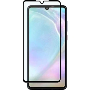 Huawei P30 Tam Kaplayan Çerçeveli Tempered Ekran Koruyucu - Mat Siyah