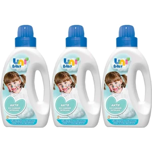 Uni Baby Sıvı Çamaşır Deterjanı 1500ML Aktif -Mavi -3 Lü Set