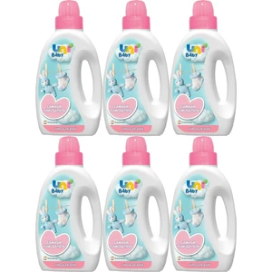 Uni Baby Çamaşır Yumuşatıcı 1500ML Hassas Ciltler Için/hipoalerjenik (Pembe) (6 Lı Set)