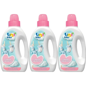 Uni Baby Çamaşır Yumuşatıcı 1500ML Hassas Ciltler Için/hipoalerjenik (Pembe) (3 Lü Set)