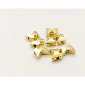 Yiğit Aksesuar Kelebek Model Bileklik Kolye Halhal Ara Aparatı Gold Kaplaman 10 Adet Takı Malzemeleri