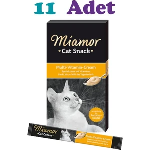 Multi Vitamin Cream Kedi Ödül Maması 15 Gram 11'li