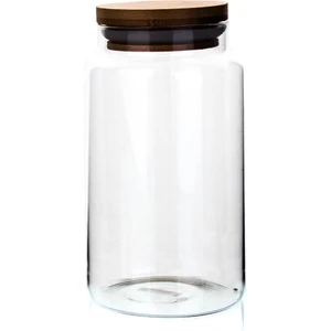 Yv Ahsap Kapaklı Kavanoz Bogumlu 800ML